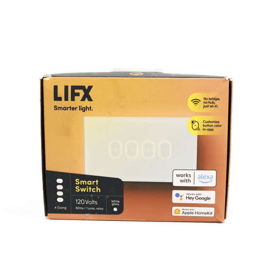 LIFX 15A Single Pole Smart Switch, White