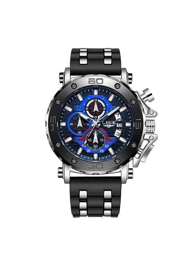 Cross-Border Exclusive Men's Quartz Watch Multifunctional Waterproof Watch Personalized Large Dial
