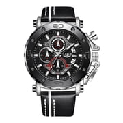 LIGE Cross-Border Exclusive Mens Quartz Watch Multifunctional Waterproof Watch Personalized Large Dial