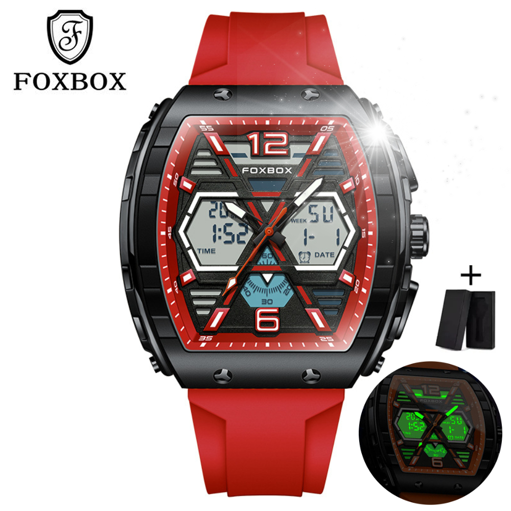 LIGE Mens Watch Top Brand FOXBOX Luxury Fashion Quartz Men Watches