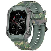 LIGE Military Smart Watch for Android iOS Phone 1.71” HD Split Screen Rugged Smartwatch for Men Bluetooth Answer/Make Call Sport Fitness Tracker Green
