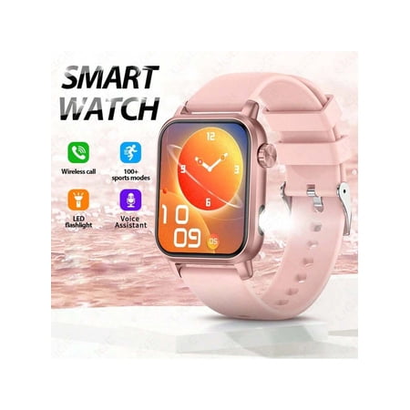LIGE New Sports Smartwatch 1.85 Inch Screen For Men Wireless Call Calories Distance LED Flashlight Sedentary Reminder Multiple Sports Modes Custom Dial Message Push Alarm Clock Outdoors Watch