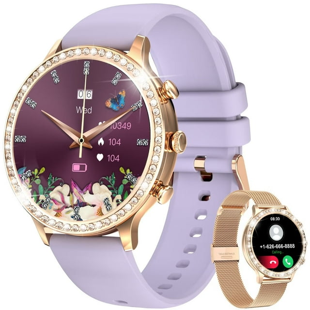 LIGE Women's Fashion Smart Watch, Compatible with Android & iOS