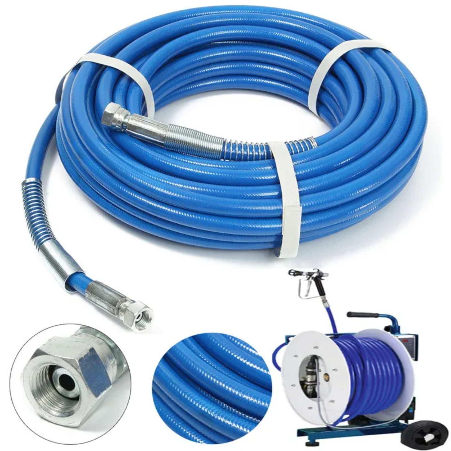 LIGGJUN 7.5/10/13/15M High Pressure Cleaner Pipe 5000psi Airless ...