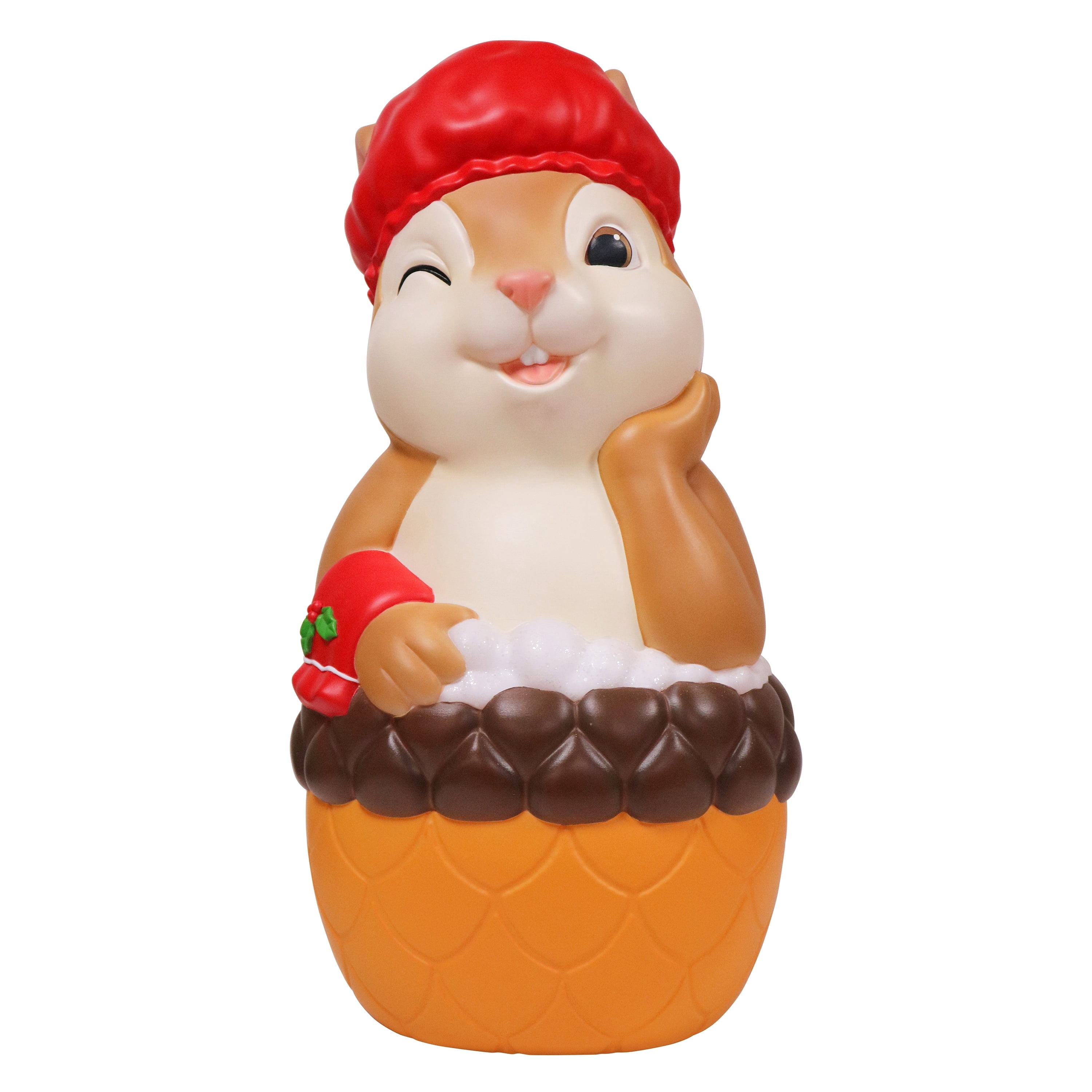 Lighted Blow Mold Squirrel in Bathtub Indoor/Outdoor Christmas Decoration, Multicolor, 25", by Holiday Time