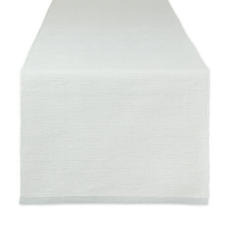 DII Eco-Friendly Chambray Fine Ribbed Table Runner 13x72 inches