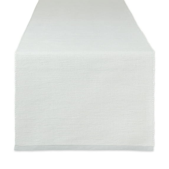 DII Eco-Friendly Chambray Fine Ribbed Table Runner 13x72 inches