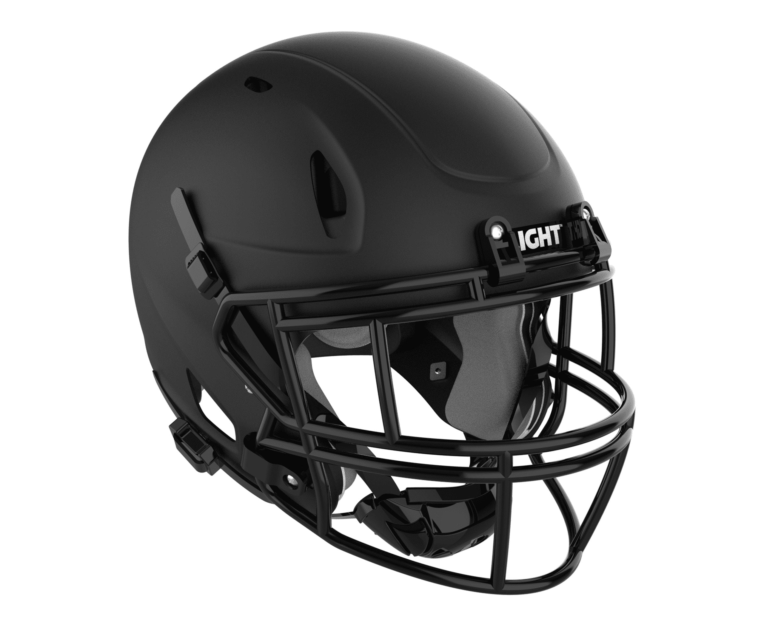 LIGHT Helmets LS2-CV - Varsity Football Helmet (Matte Black, Extra-Large)