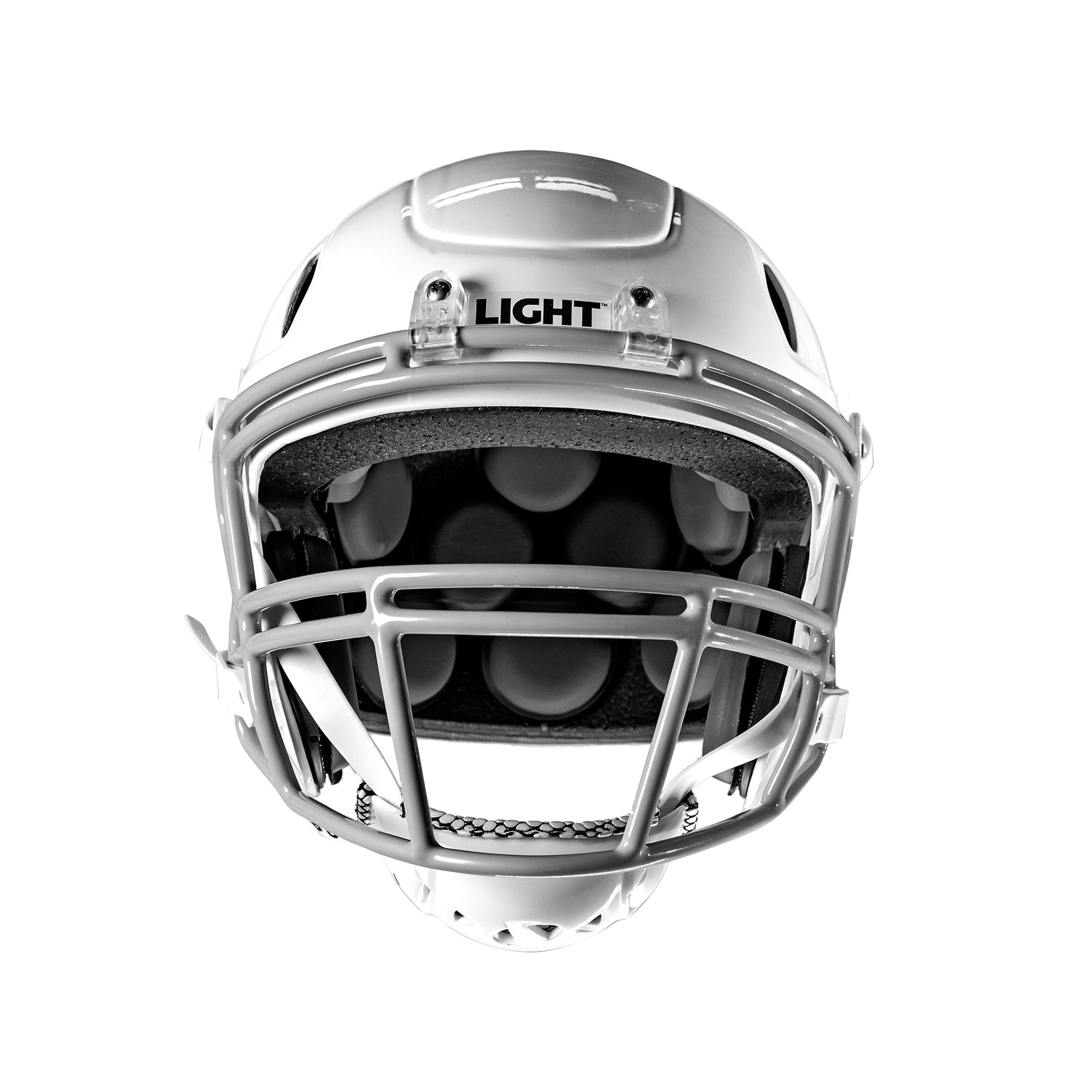 LIGHT Helmets LS2-CV - Varsity Football Helmet (White, Medium)