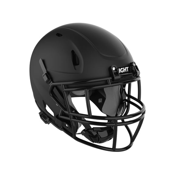 LIGHT Helmets LS2-CY - Youth Football Helmet (Matte Black, Extra-Large)