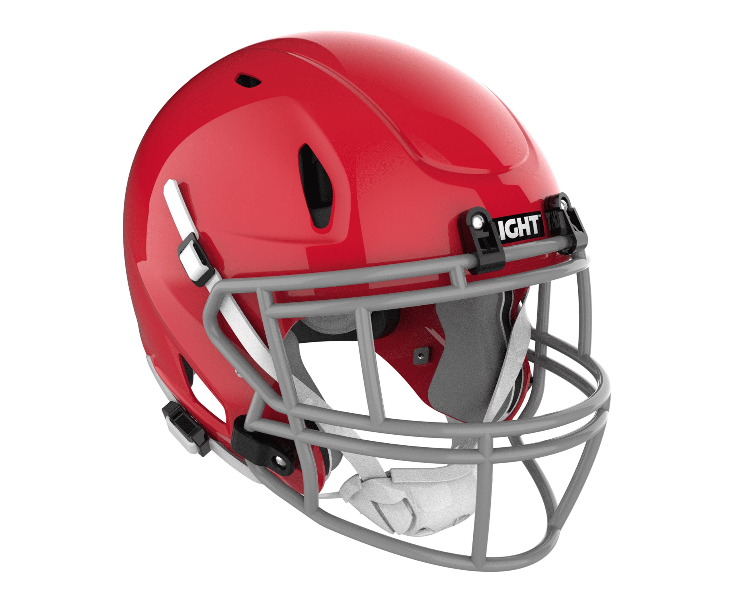 LIGHT Helmets LS2-CY - Youth Football Helmet (Scarlet, Extra-Large)