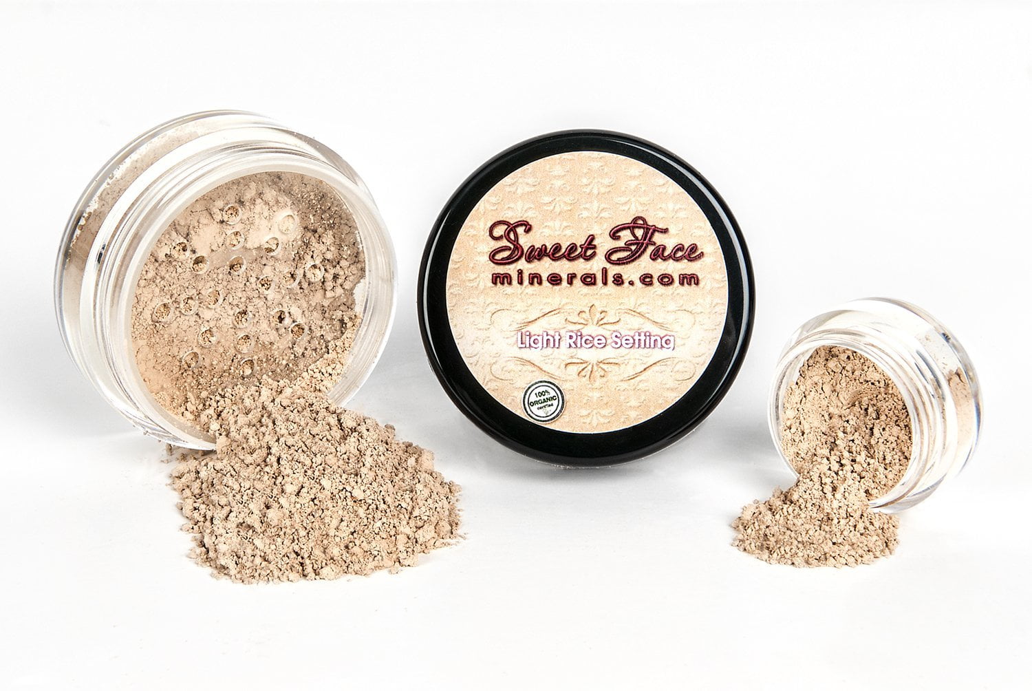 LIGHT RICE SETTING POWDER Mineral Makeup Matte Bare (20 gram Sifter Jar