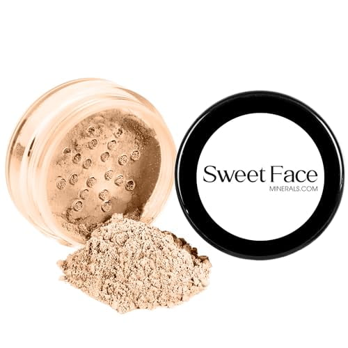 (20gms) Light Rice Setting Powder by SweetFace Minerals, Blurring Setting Powder, Loose Powder Makeup, Face Powder Compact, Finishing Powder, Pressed Setting Powder, Oil Control Face Powder