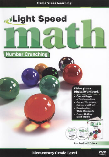 LIGHT SPEED MATH: NUMBER CRUNCHING NEW DVD | #Catalogs - Walmart.com
