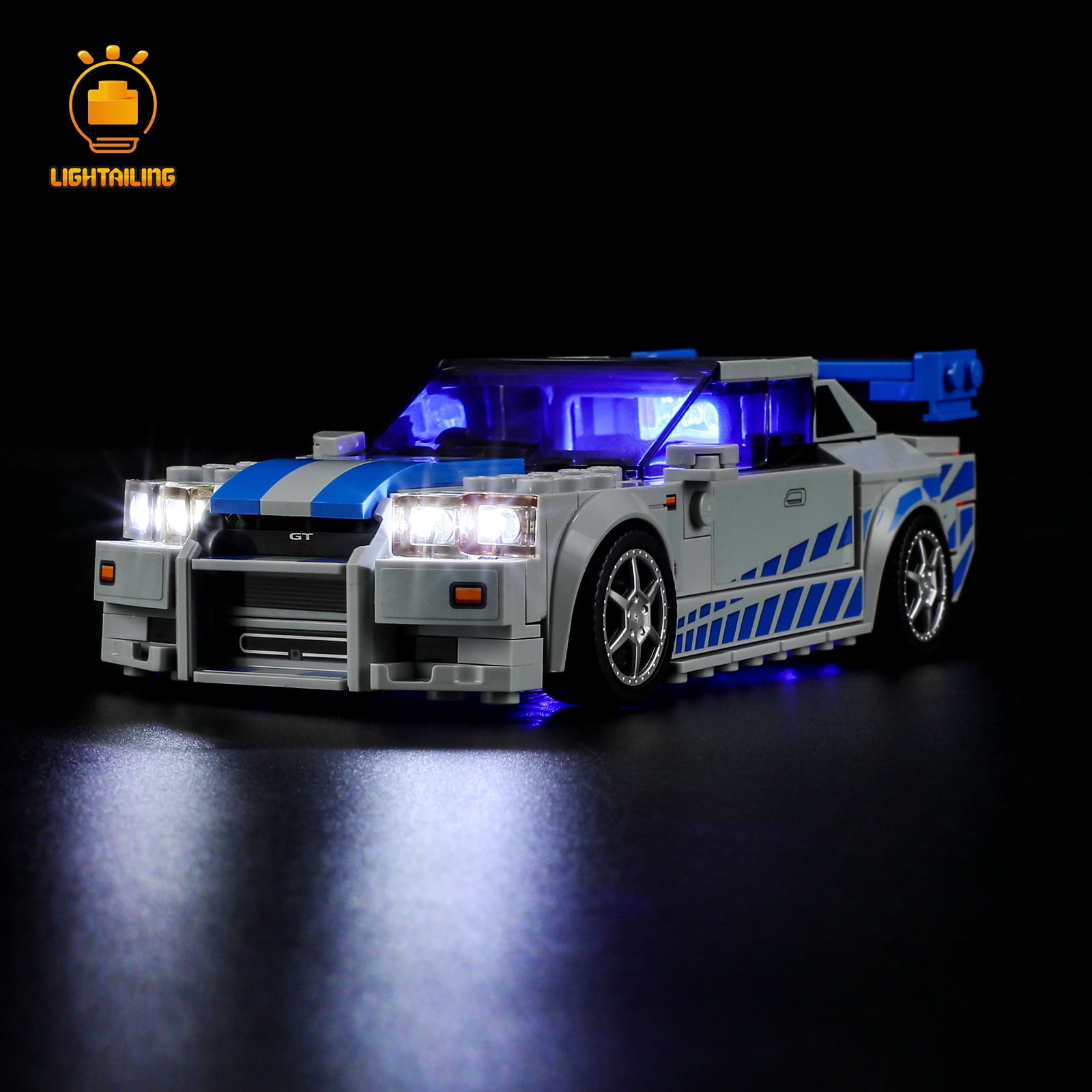 LIGHTAILING Led Light Kit for LEGO Speed Champions 2 Fast 2 Furious Nissan Skyline GT-R (R34) 76917 Building Toy Set(Not Include the Model)