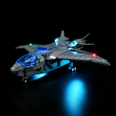 LIGHTAILING Led Light Kit for LEGO The Avengers Quinjet 76248 Building Toy Set(Not Include the Model)