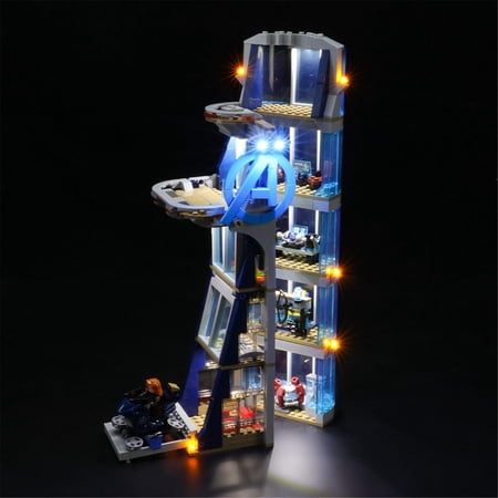 LIGHTAILING Led Lighting Kit for Lego Avengers Tower Battle 76166 Building Set (Not Included the Building Model)