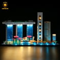 thumbnail image 1 of LIGHTAILING Led Lighting Kit for Legos  Architecture Skyline Collection: 21057 Singapore Building Blocks Model(Not Include the Building Model), 1 of 7