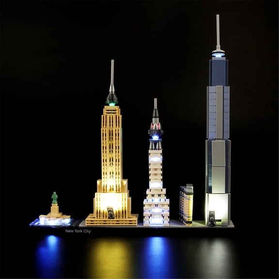 LIGHTAILING Led Lighting Set for New York City Building Blocks Model, Compatible with Legos 21028(Not Include the Building Set)