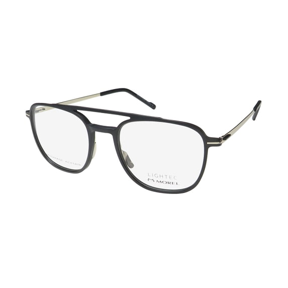 LIGHTEC 30107L PILOT STYLE HANDMADE IN FRANCE MENS MODERN EYEGLASS FRAME/GLASSES