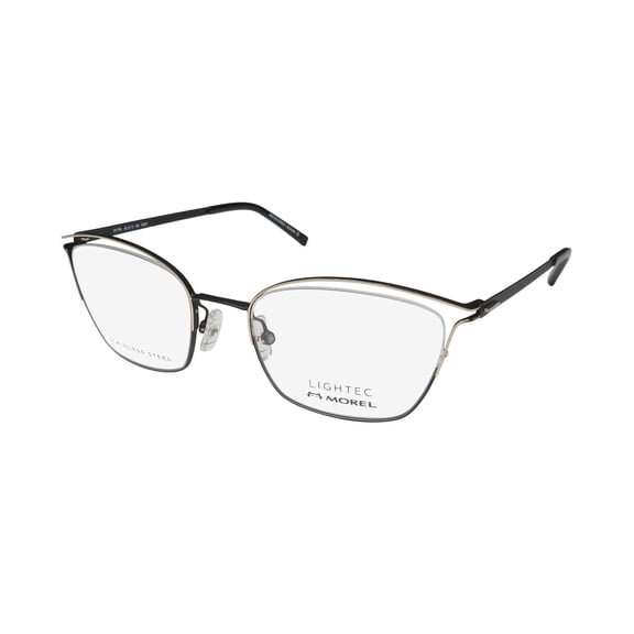 LIGHTEC 30176L CAT EYE SHAPED LENSES MADE IN FRANCE RARE EYEGLASS FRAME/EYEWEAR