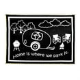 thumbnail image 1 of Stylish Camping LRVH8181 Reversible LED Illuminated Mat - RV Home, Black/White, 8' x 18', 1 of 2