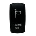 thumbnail image 1 of LIGHTED WHIP OZ-USA® On/Off Rocker Switch 5-Pin SPST Laser-Etch Blue LED Backlit for Truck UTV SUV Polaris RZR Can-Am  Marine Vessels, 1 of 7