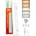 thumbnail image 1 of LIGHTING® 18 Inch LED Under Cabinet Lighting Hardwired & Plug in, 5CCT Color Selectable 2700K-5000K Dimmable 10W 850LM High Brightness, Linkable Strip Under Counter Lights for Kitchen, 1 Pack, 1 of 4