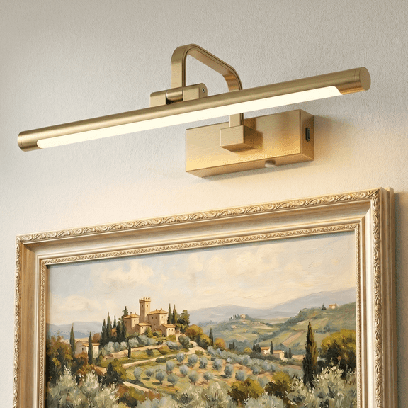 LIGHTINN 16 3000K/4000K/6000K LED Dimmable Wireless Picture Light 270 Rotatable with Remote