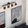 thumbnail image 1 of LIGHTINN 4-Light Bathroom Vanity Dimmable Lights with Clear Glass Shade, 1 of 7