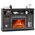 thumbnail image 1 of LIGHTINN 53" Media Console TV Stand with 23" Electric Fireplace, Modern Entertainment Center Console for 65" TV for Living Room, 1 of 9