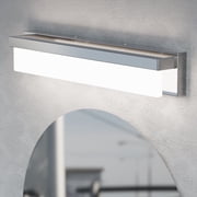LIGHTINN 24.4" LED Bathroom Vanity Light Fixture Rectangle LED Bath Bar Modern Lighting Bar Bathroom Over Mirror Light Chrome