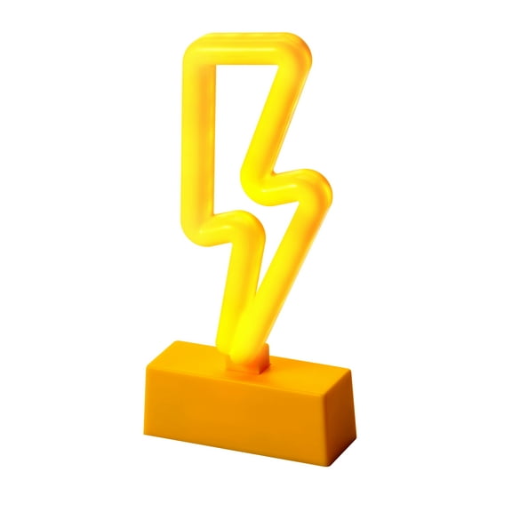 Lockermate by Bostitch Neon Lightning Bolt Locker Light Sign, Yellow, Novelty Home Decor Style