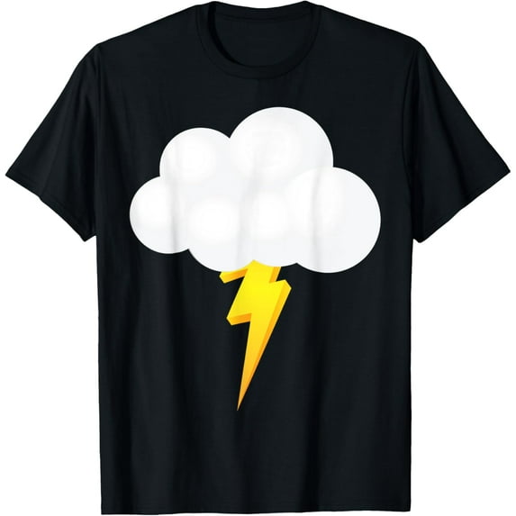 LIGHTNING T-shirt Thunder Lightning Bolt Storm Cloud Strikes T-Shirt