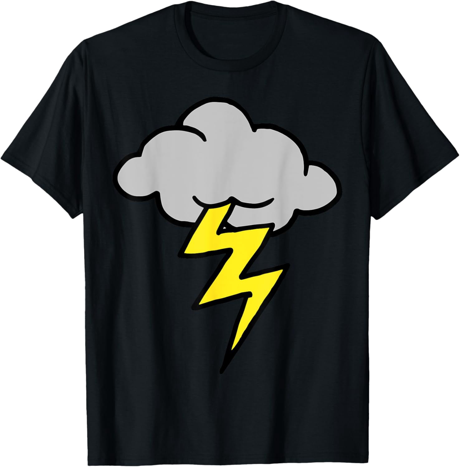 Lightning Graphic Print T-Shirt