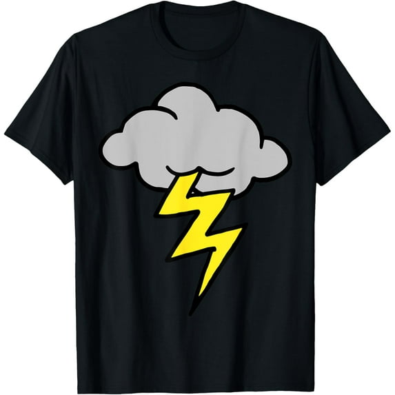 LIGHTNING T-shirt Thunder Lightning Bolt Storm Cloud Strikes T-Shirt