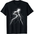 thumbnail image 1 of LIGHTNING T-shirt Thunder Lightning Bolt Storm Strikes T-Shirt, 1 of 4