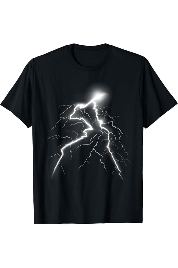 LIGHTNING T-shirt Thunder Lightning Bolt Storm Strikes T-Shirt