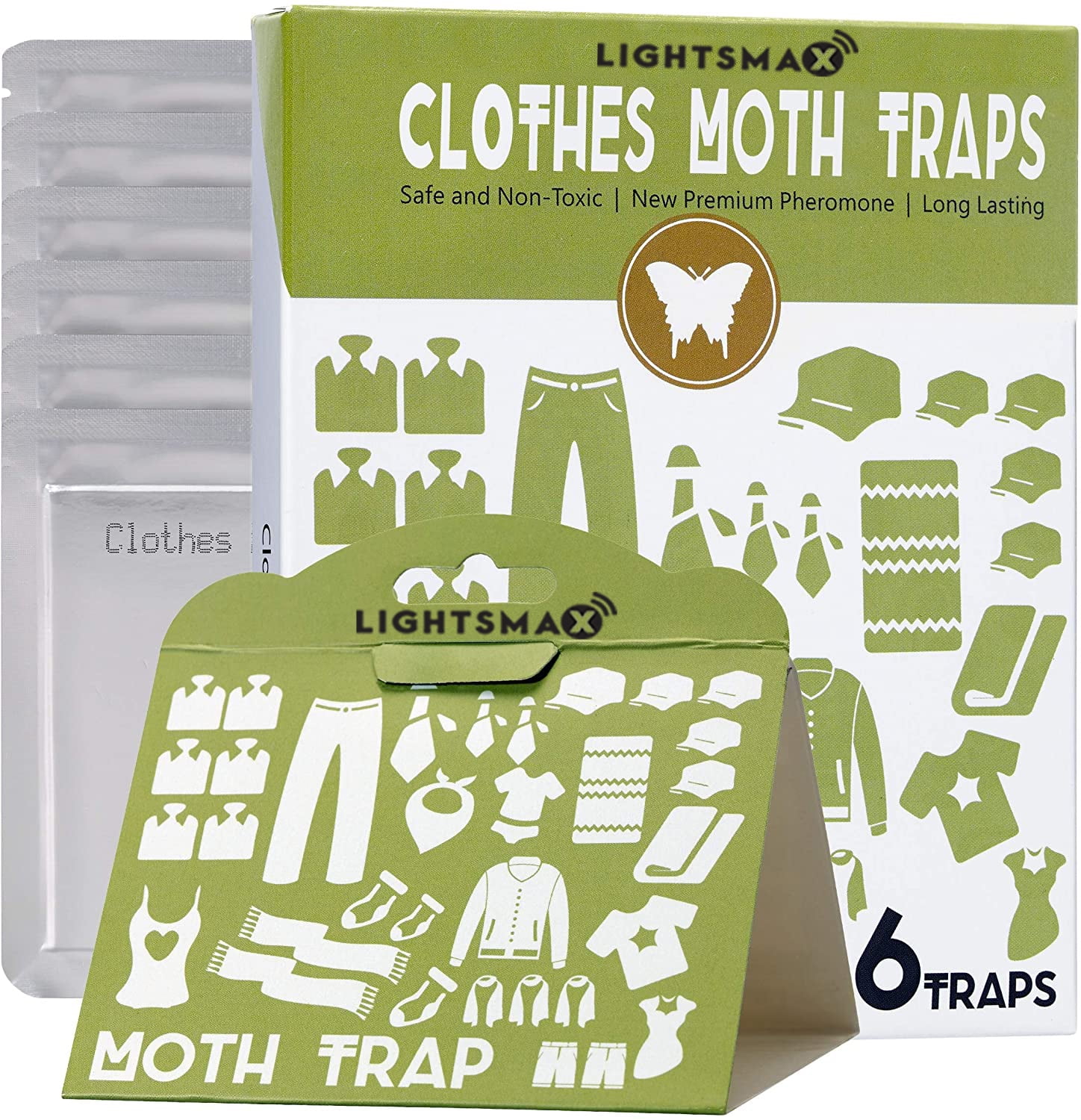 Clothes Moth Traps with Premium Pheromone Attractant Non-Toxic Safe No  Insecticides 6 PKS, 6 units - Ralphs