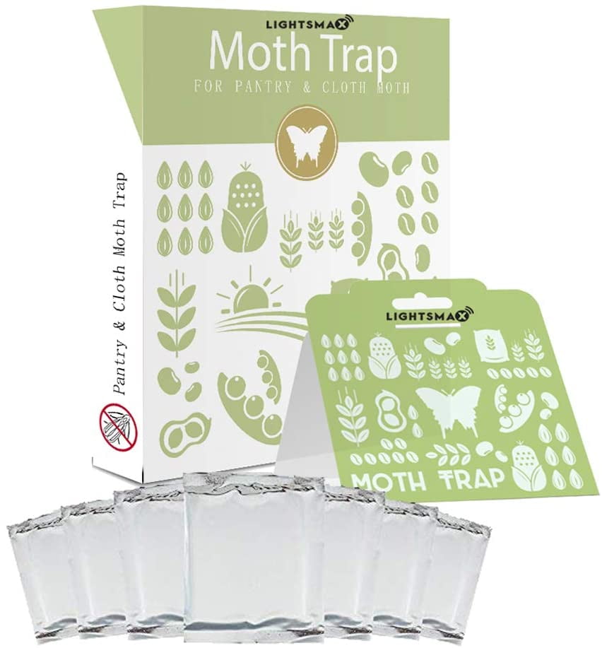 LIGHTSMAX Clothes Moth Traps with Premium Pheromone Attractant | Most ...