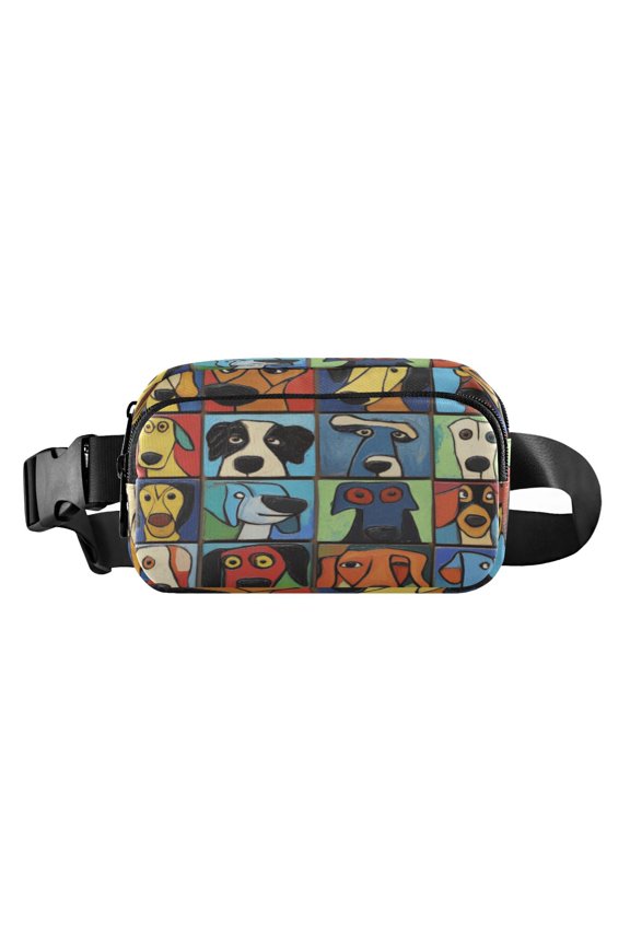 LIGHTWEIGHT SPORTS WAIST PACK - Large capacity waterproof design essential for running fitness/traveling unisex! Van Gogh Style Cute Dogs