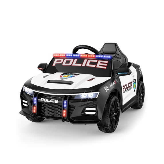 LIGIANT 12V Kids Ride On Police Car with Remote, Siren, Lights & Music, Electric Toy for Ages 3–6