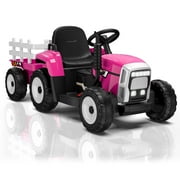 LIGIANT 12V Ride on Tractor, Kids Electric Ride on Toy with Trailer, Bluetooth Audio, Ages 3+