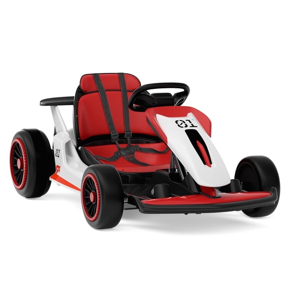 LIGIANT 24V Electric Go Kart, Drift Kart w/2X150W Motors, 7 AH Battary, 5-Point Safety Belt, Age 6+