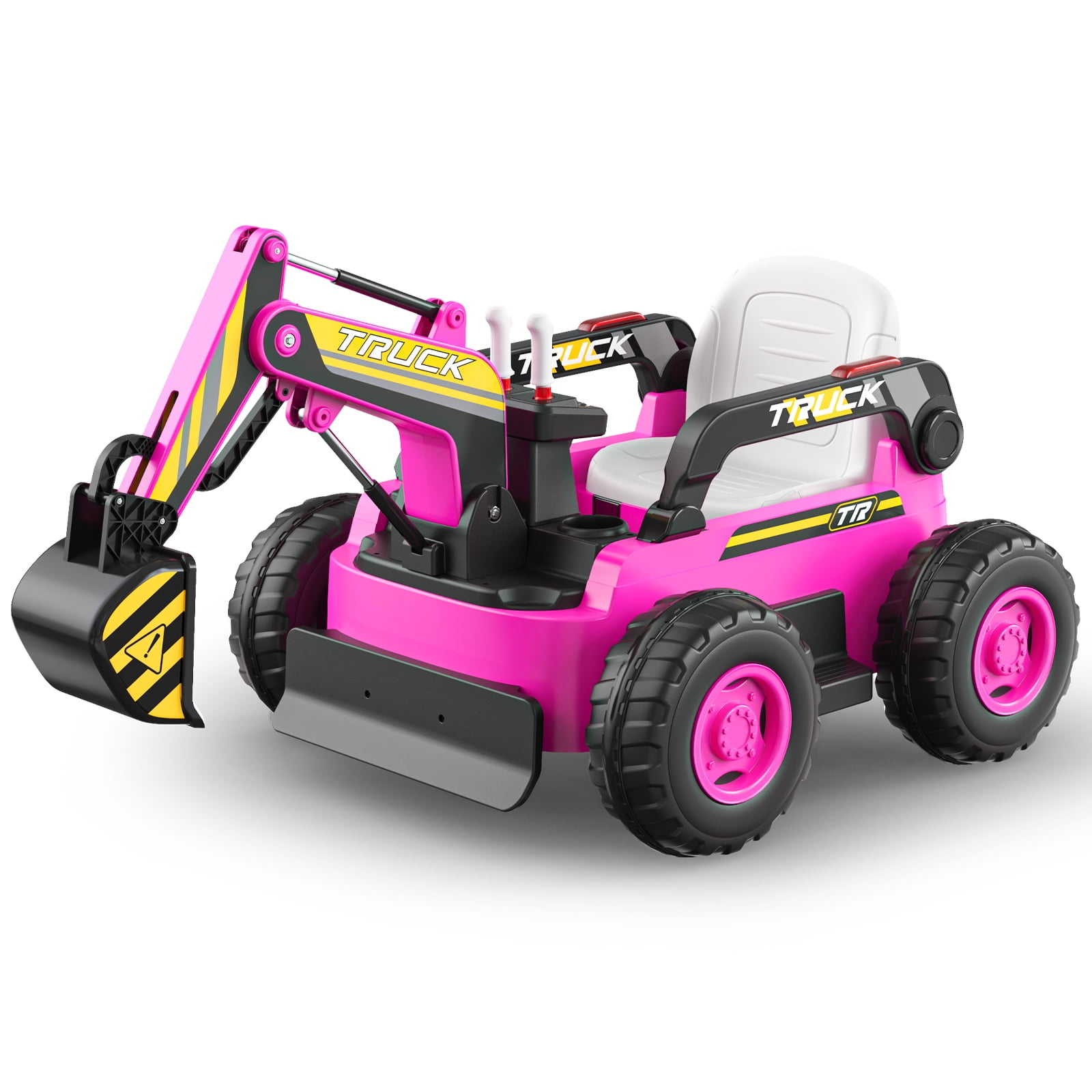 LIGIANT Ride on Excavator, Kids Ride on Car with Electric Digging Arm ...