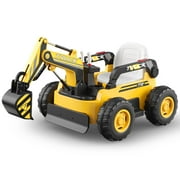 LIGIANT Ride on Excavator, Kids Ride on Car with Digging Arm, 4x75W Motors, Large 12V 10AH Battery