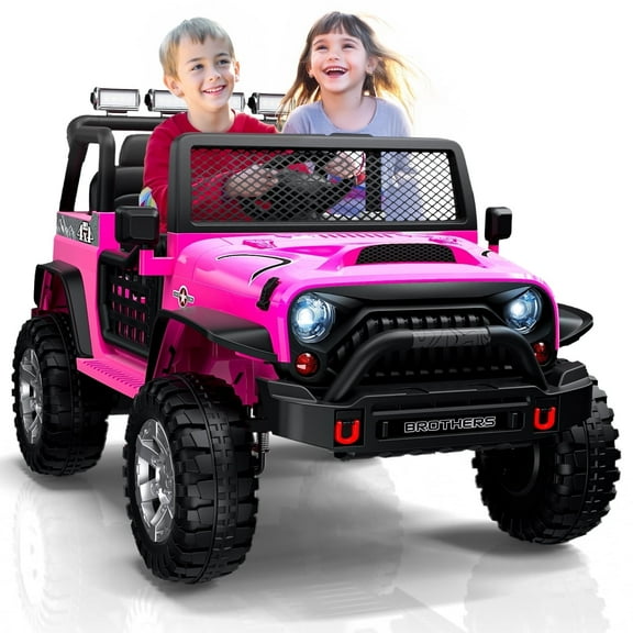 LIGIANT Ride on Car, Powerful Kids Electric Ride on Toys, 2 Seater, Remote Control, Large Battery, LED Lights