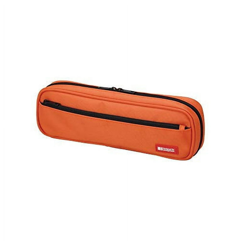 LIHIT LAB Pen Case, 9.4 x 1.8 x 3 inches, Orange (A7552-4)