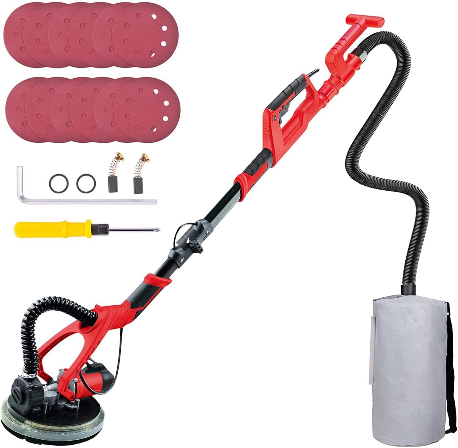 LIHONG Electric Drywall Sander,750W Drywall Sander with Vacuum,Foldable