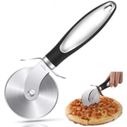 LIIGEMI Professional Pizza Cutter Wheel   Heavy-Duty Stainless Steel Blade | Effortless Cutting for Thick Crust, Deep Dish & Frozen Pizza | Non-Slip Ergonomic Handle | Dishwasher Safe & Rust-Proof